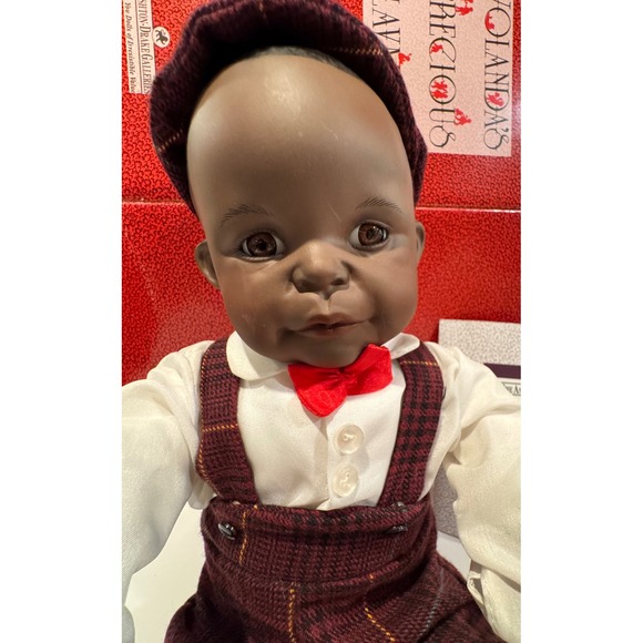 Ashton Drake Galleries David Yolanda's Precious Playmates Porcelain Doll - Picture 7 of 14